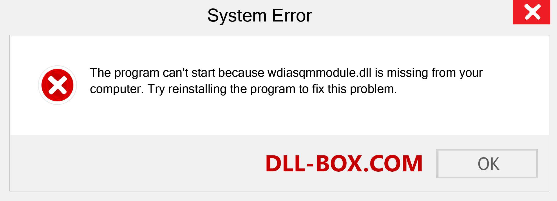  wdiasqmmodule.dll file is missing?. Download for Windows 7, 8, 10 - Fix  wdiasqmmodule dll Missing Error on Windows, photos, images